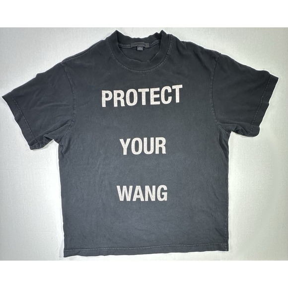 Alexander Wang Other - Alexander Wang "Protect Your Wang" Black Graphic T-Shirt Size L Made in USA